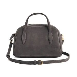 Madewell Charcoal Suede Crossbody Bag